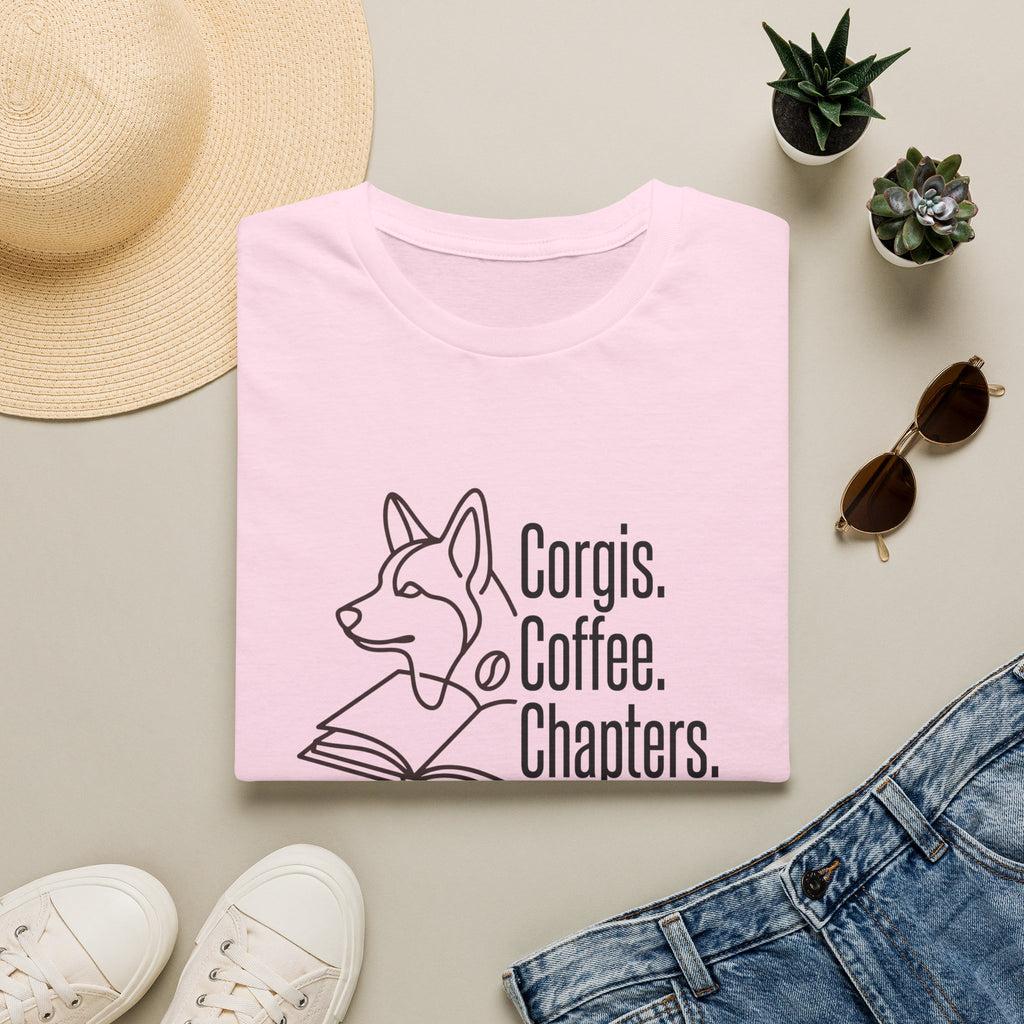 Corgis, Coffee, Chapters T-Shirt