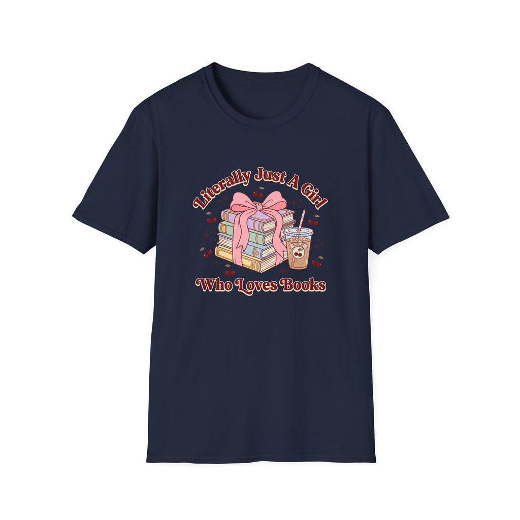 A Girl Who Loves Books T-Shirt