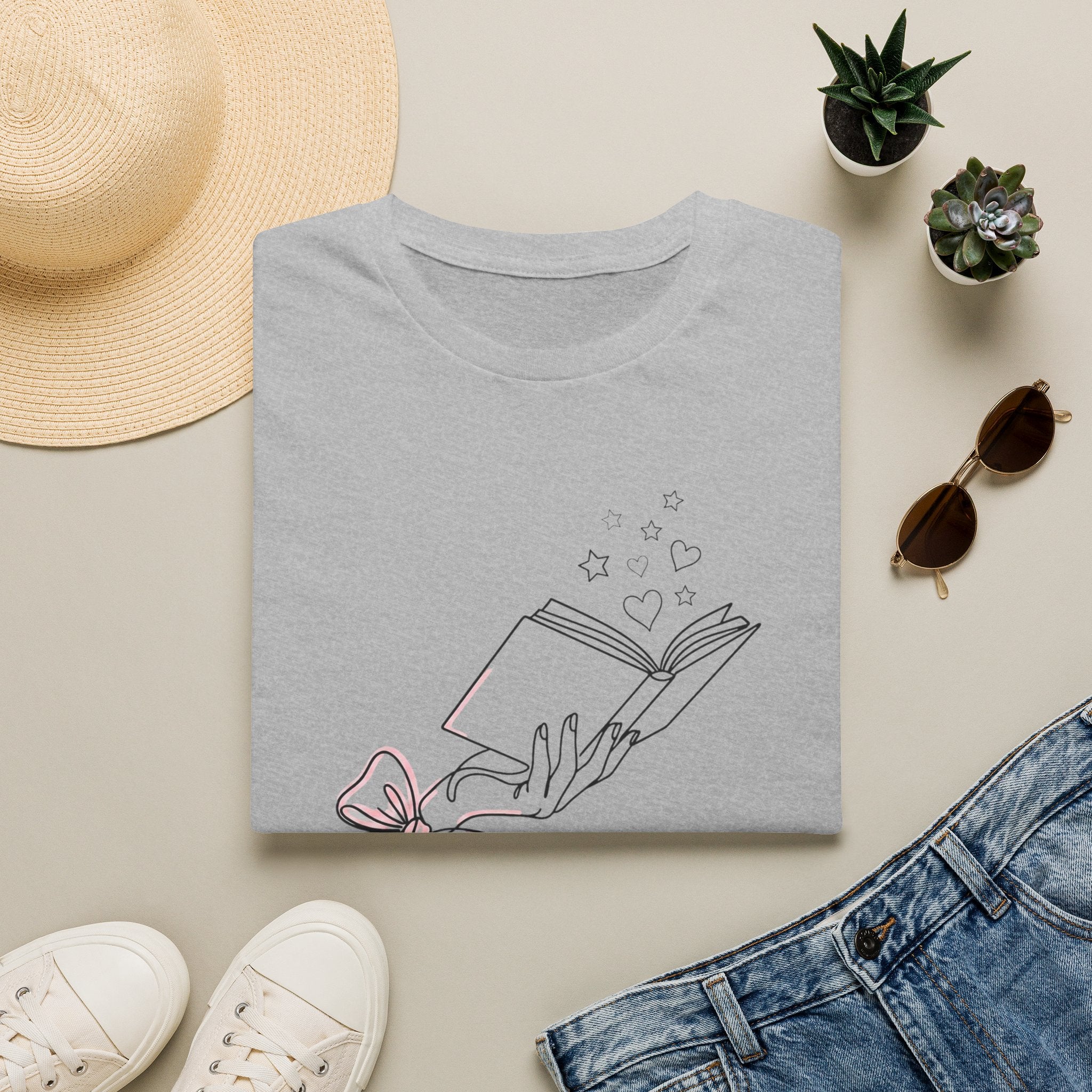 Line Art Book T-Shirt