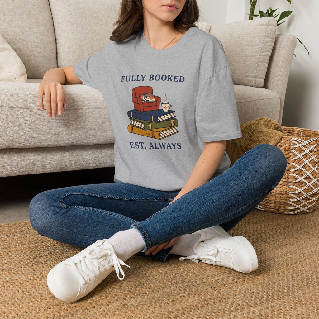 Fully Booked Cat T-Shirt