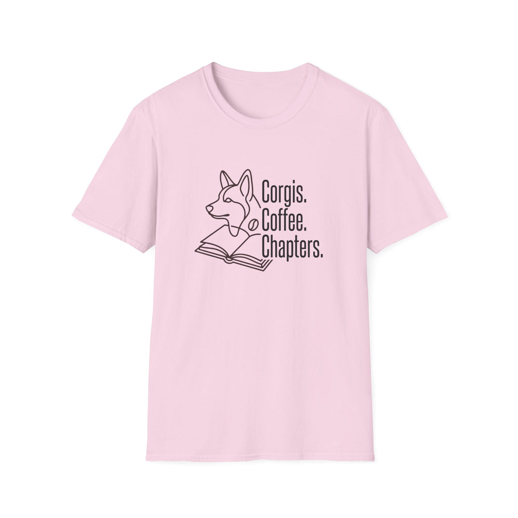 Corgis, Coffee, Chapters T-Shirt