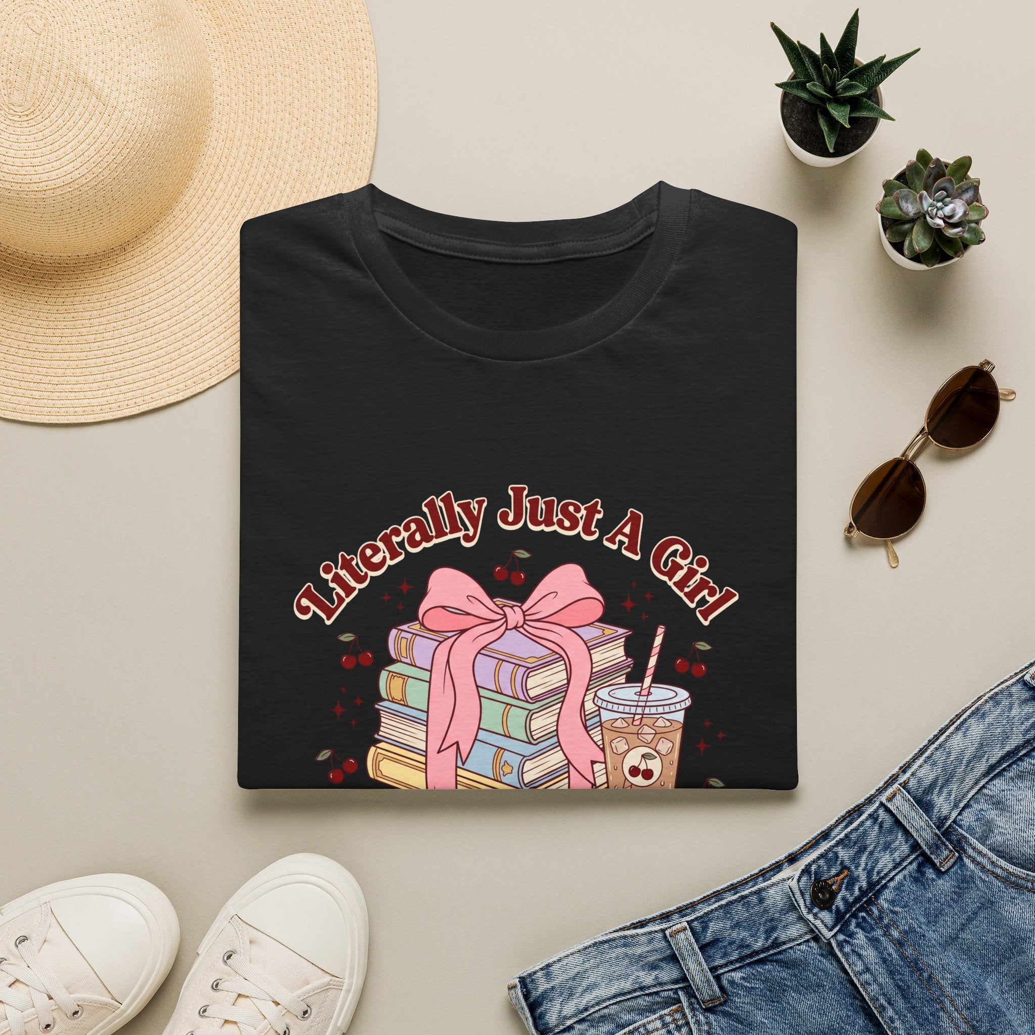 A Girl Who Loves Books T-Shirt