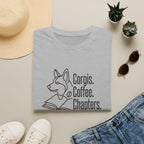 Corgis, Coffee, Chapters T-Shirt