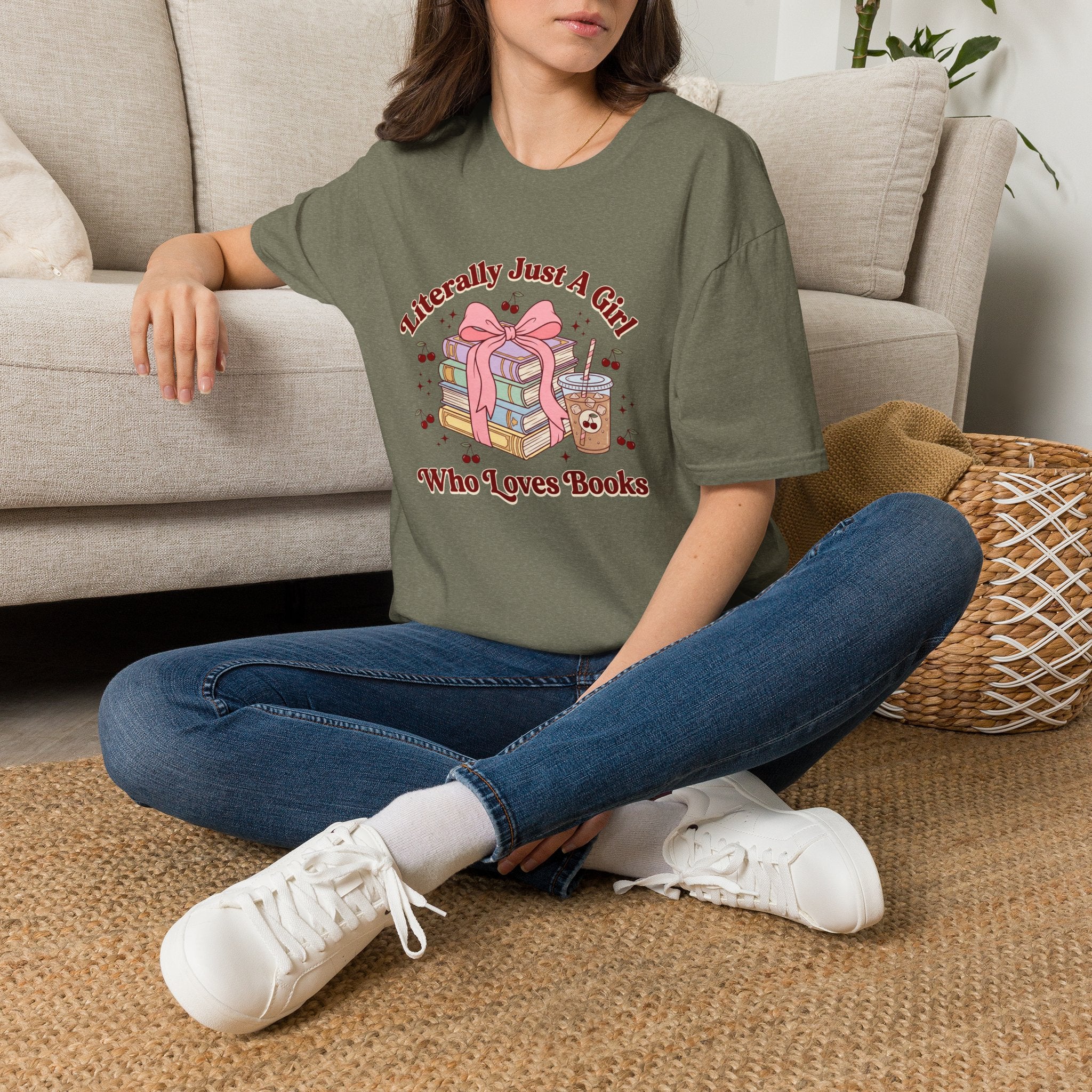 A Girl Who Loves Books T-Shirt