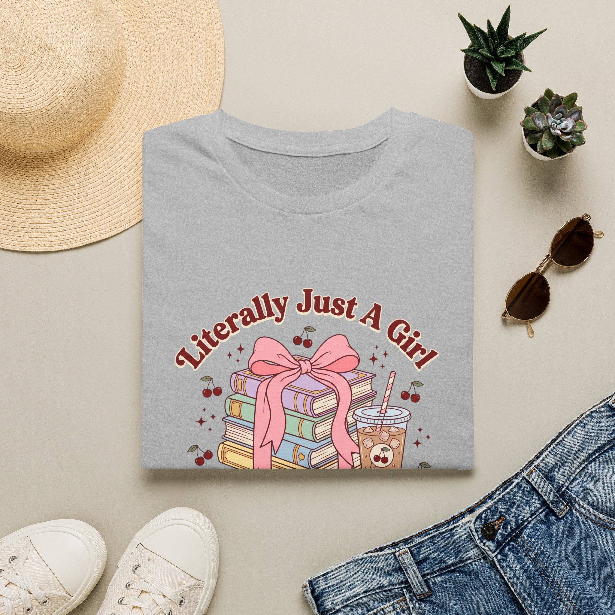 A Girl Who Loves Books T-Shirt