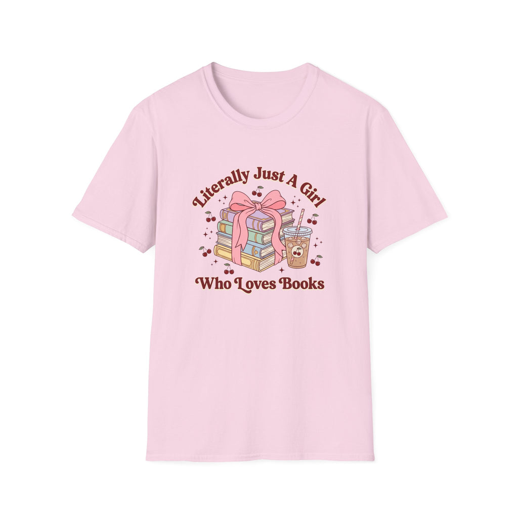 A Girl Who Loves Books T-Shirt