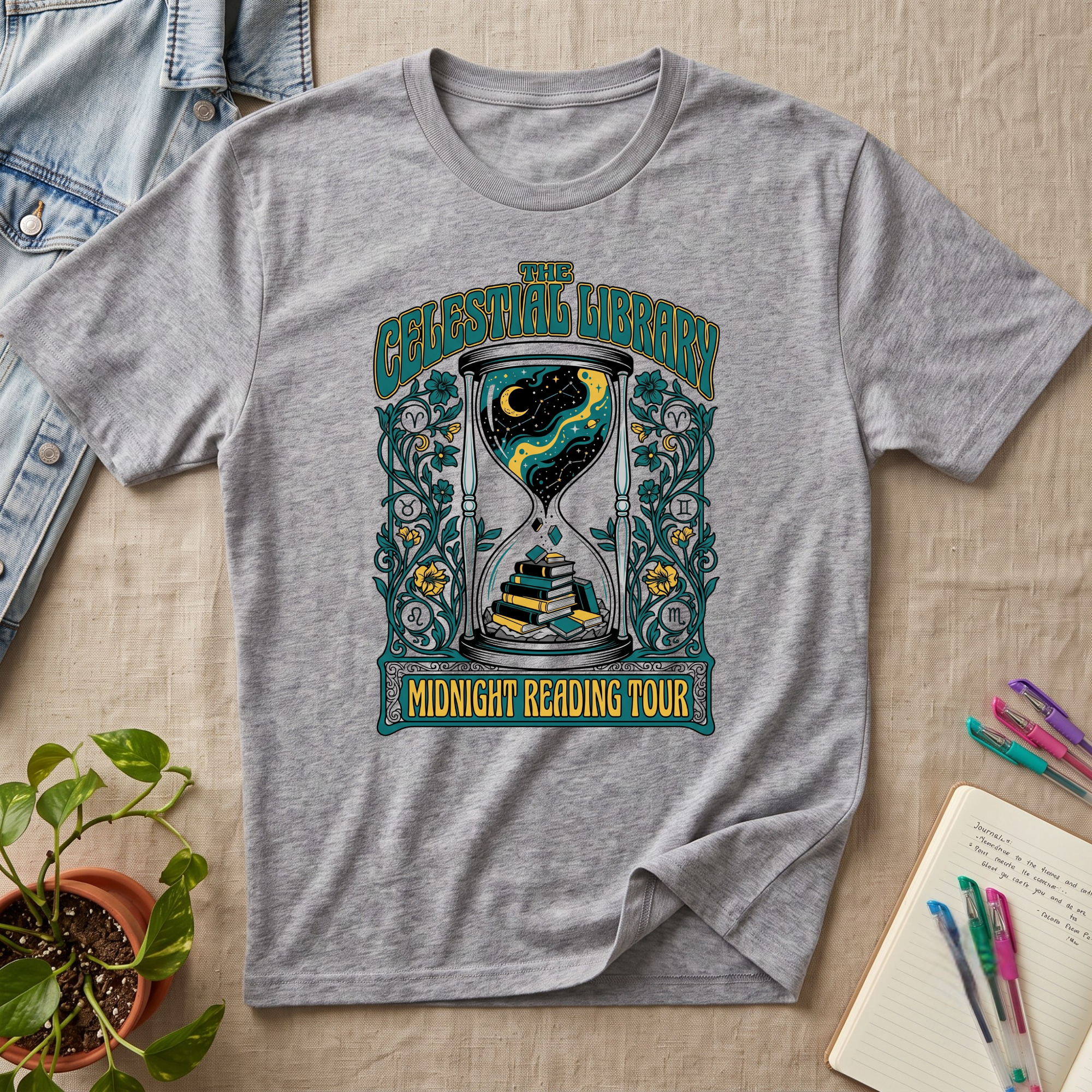 Celestrial Library T-Shirt