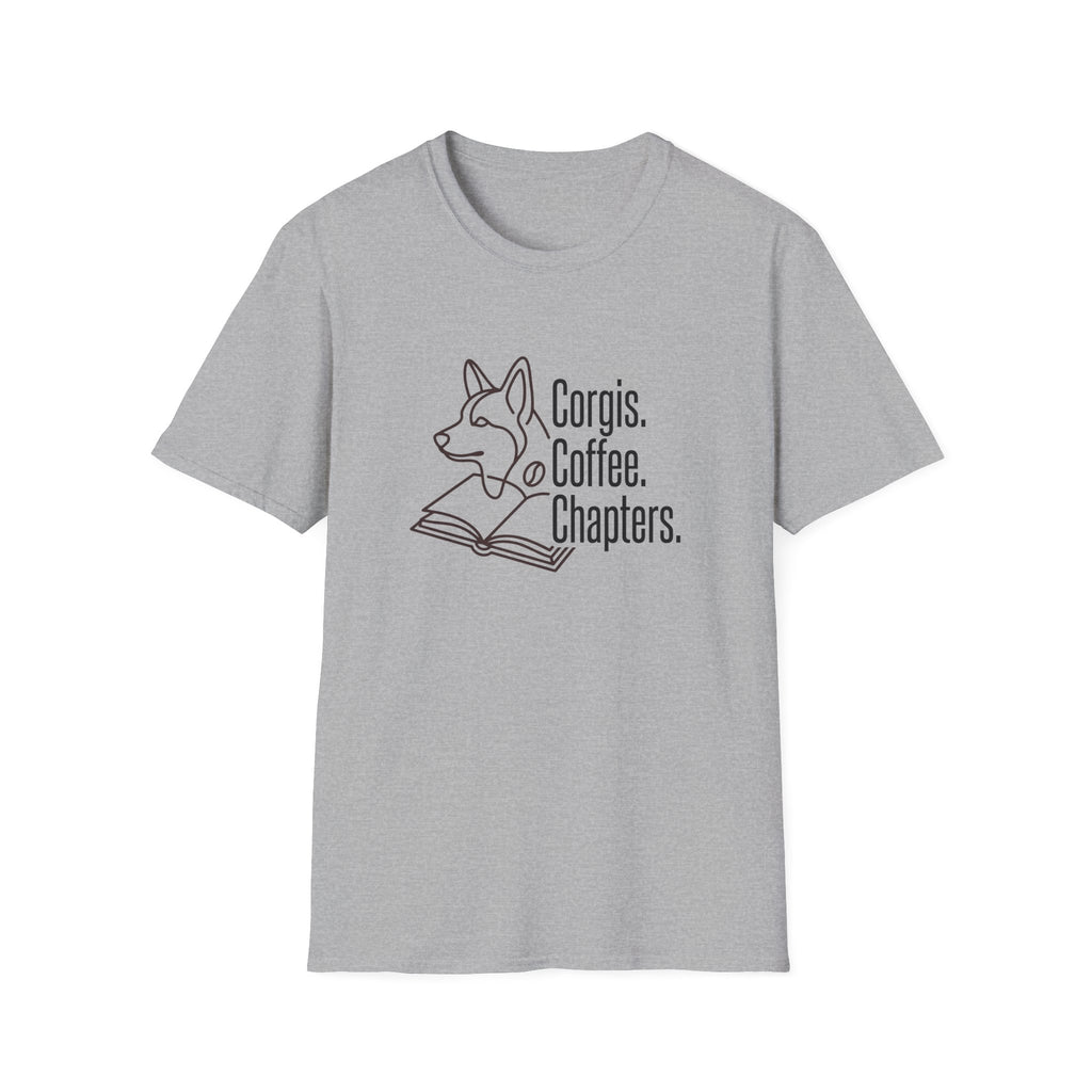 Corgis, Coffee, Chapters T-Shirt