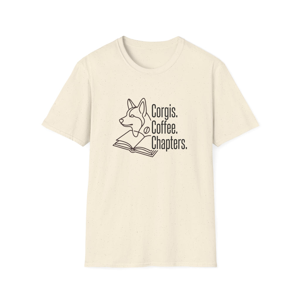 Corgis, Coffee, Chapters T-Shirt