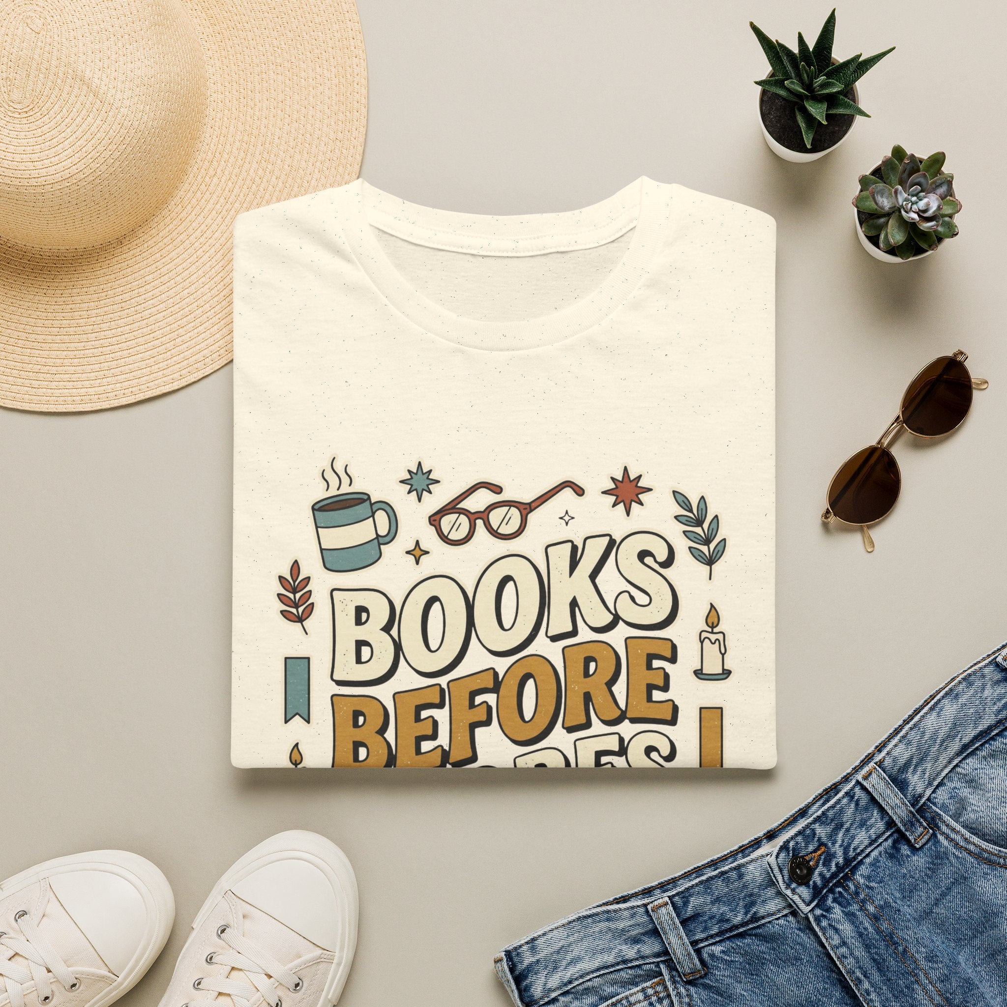 Books Before Chores T-Shirt