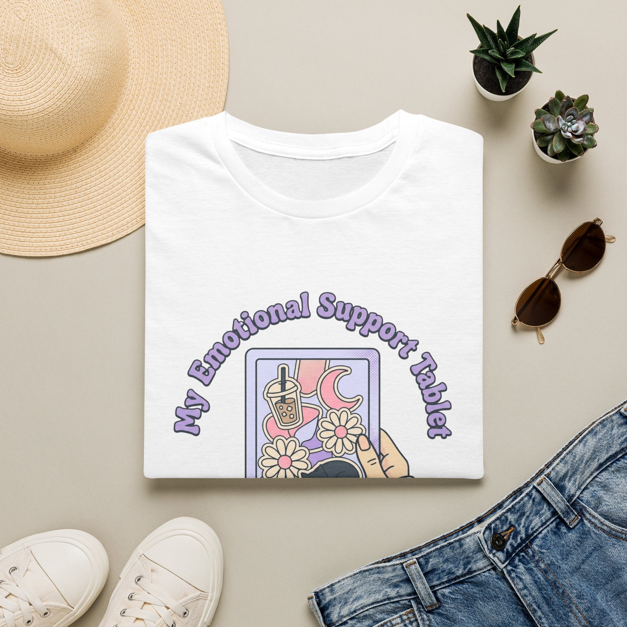 Emotional Support Tablet T-Shirt