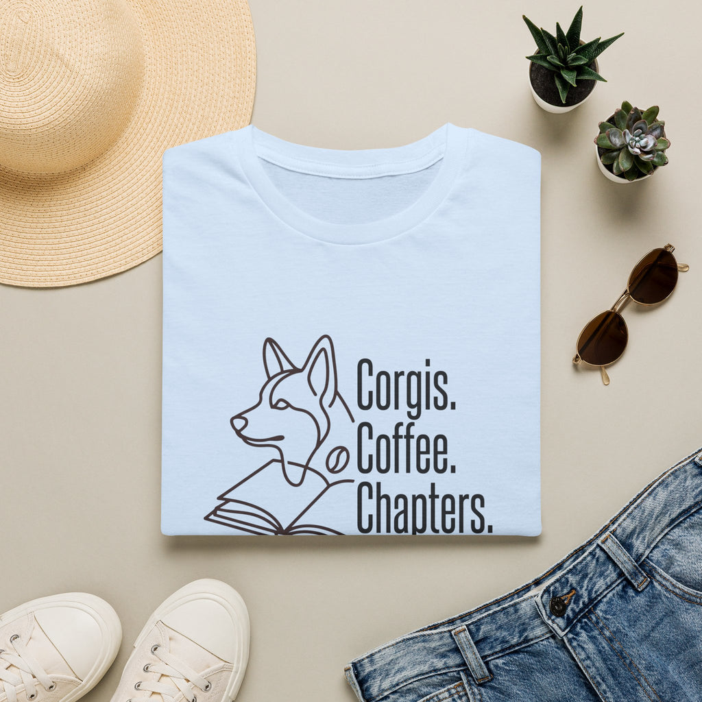 Corgis, Coffee, Chapters T-Shirt