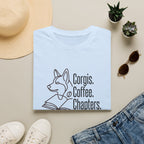 Corgis, Coffee, Chapters T-Shirt