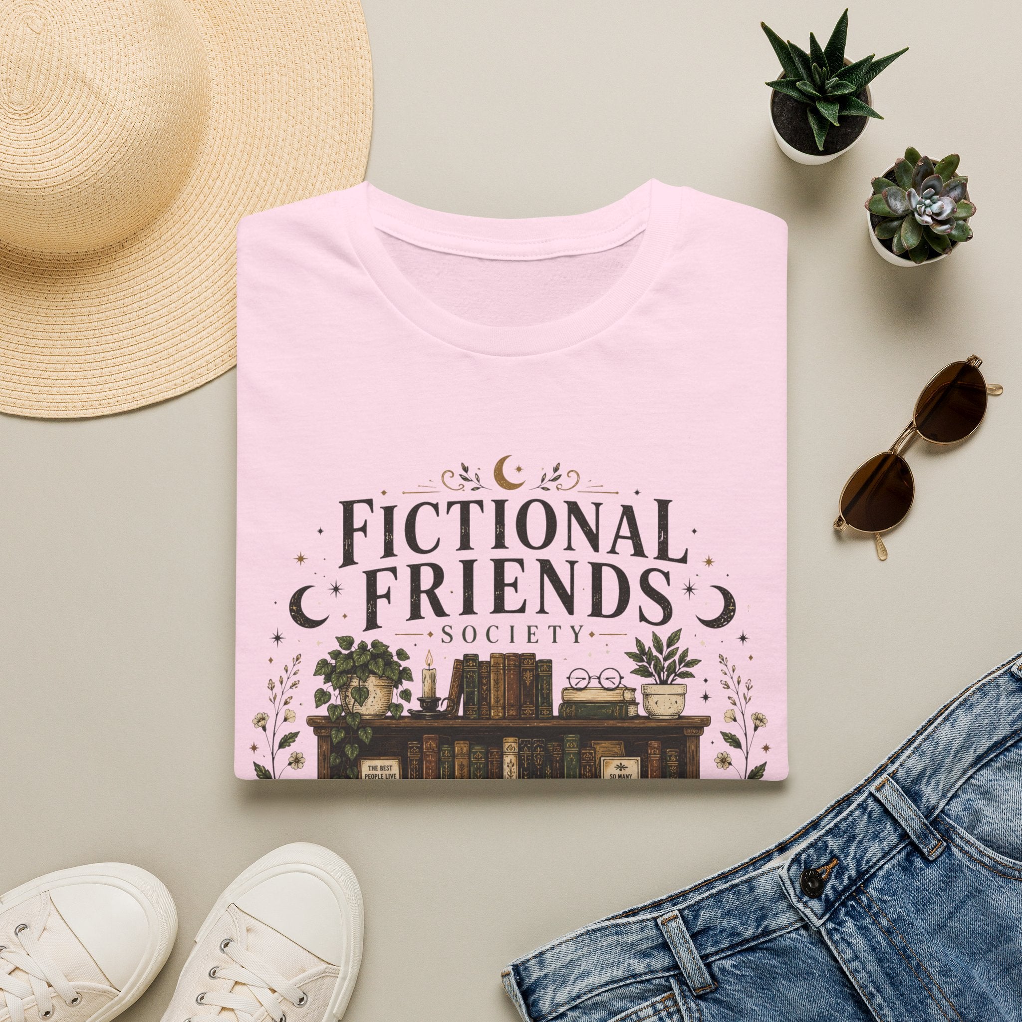 Fictional Friends Cat T-Shirt