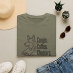 Corgis, Coffee, Chapters T-Shirt