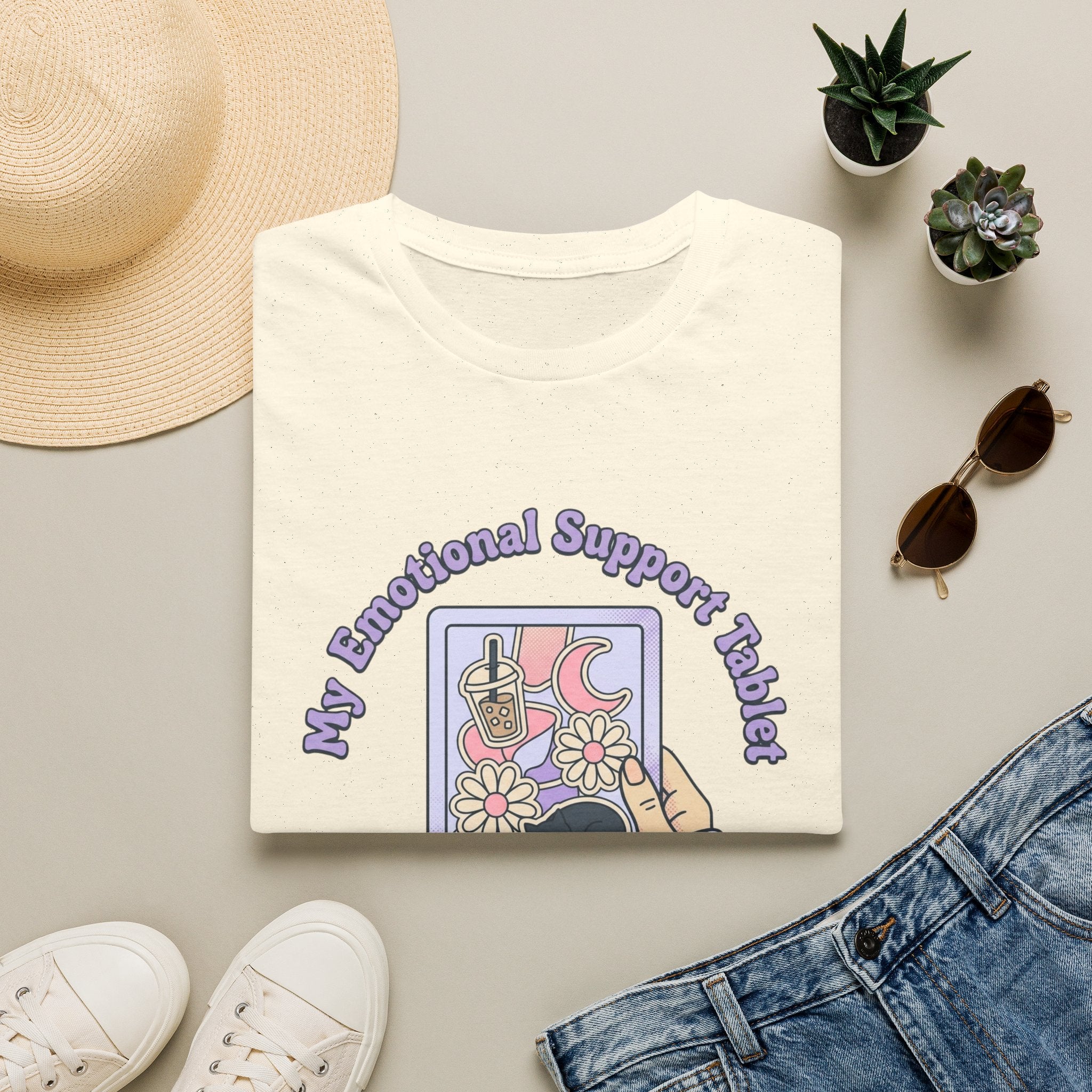 Emotional Support Tablet T-Shirt