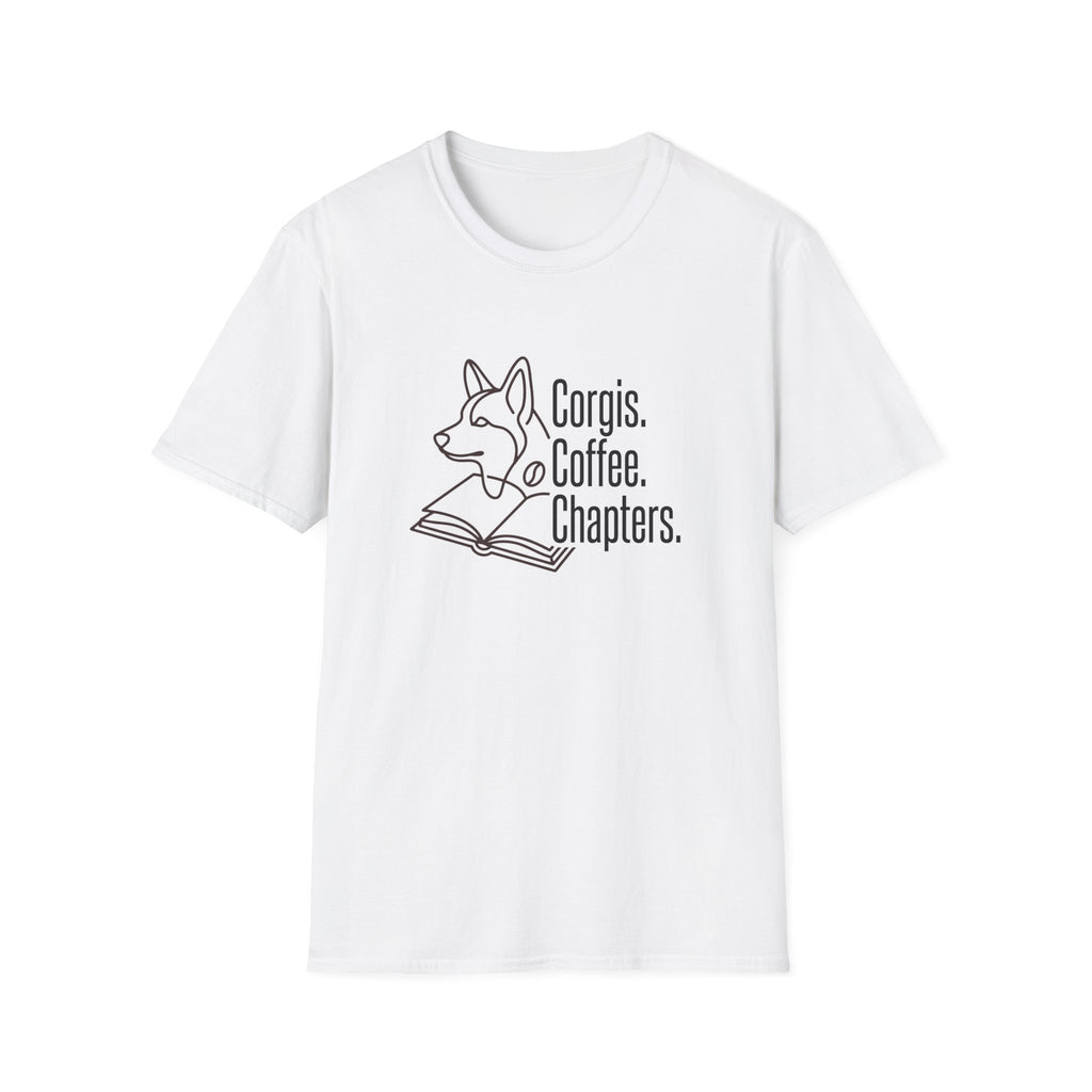 Corgis, Coffee, Chapters T-Shirt