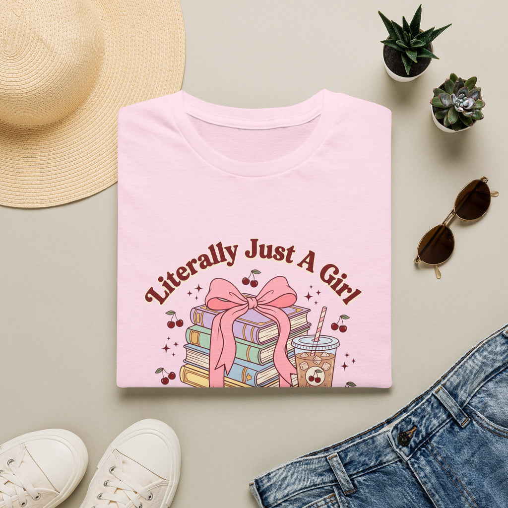 A Girl Who Loves Books T-Shirt