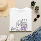 Line Art Flower T-Shirt