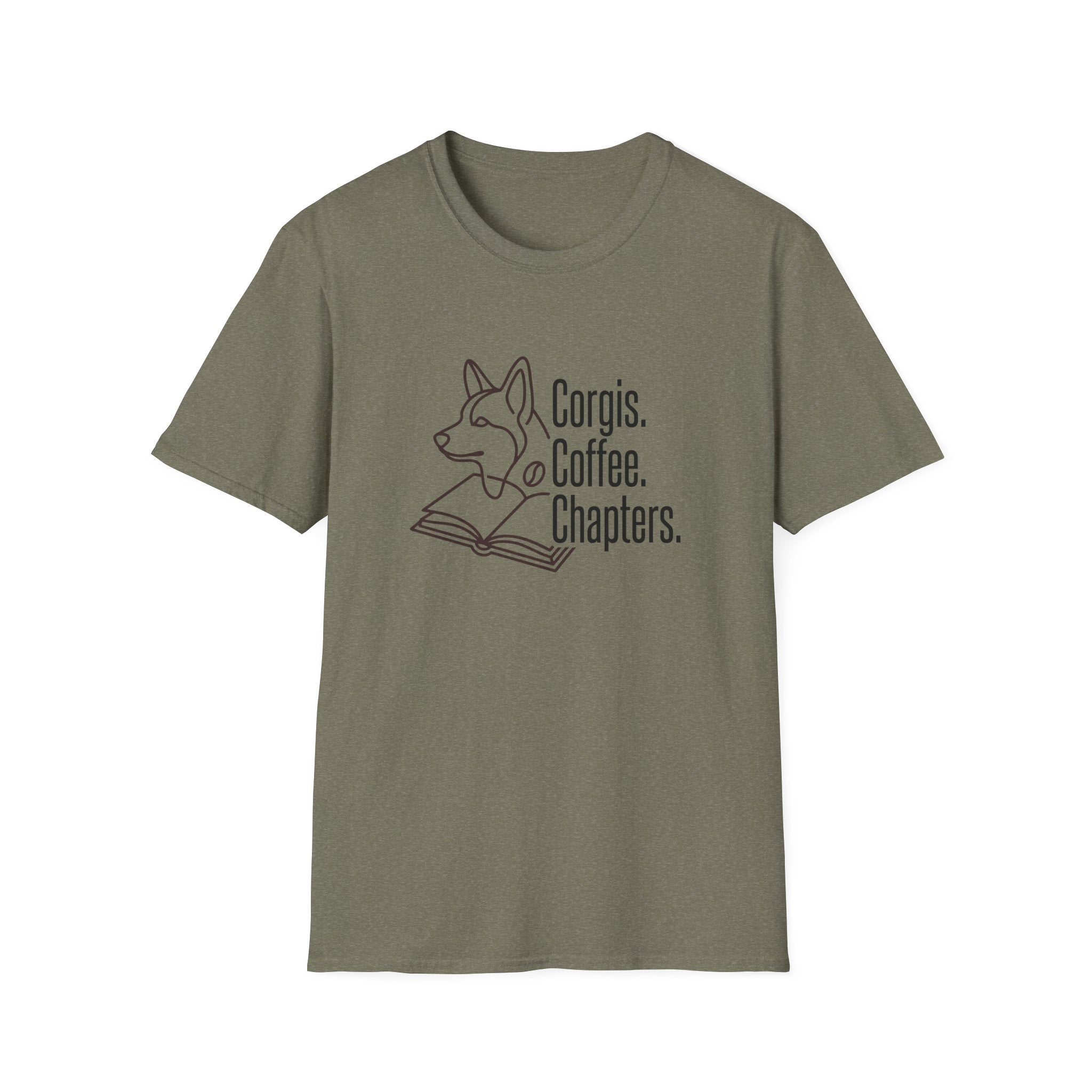 Corgis, Coffee, Chapters T-Shirt
