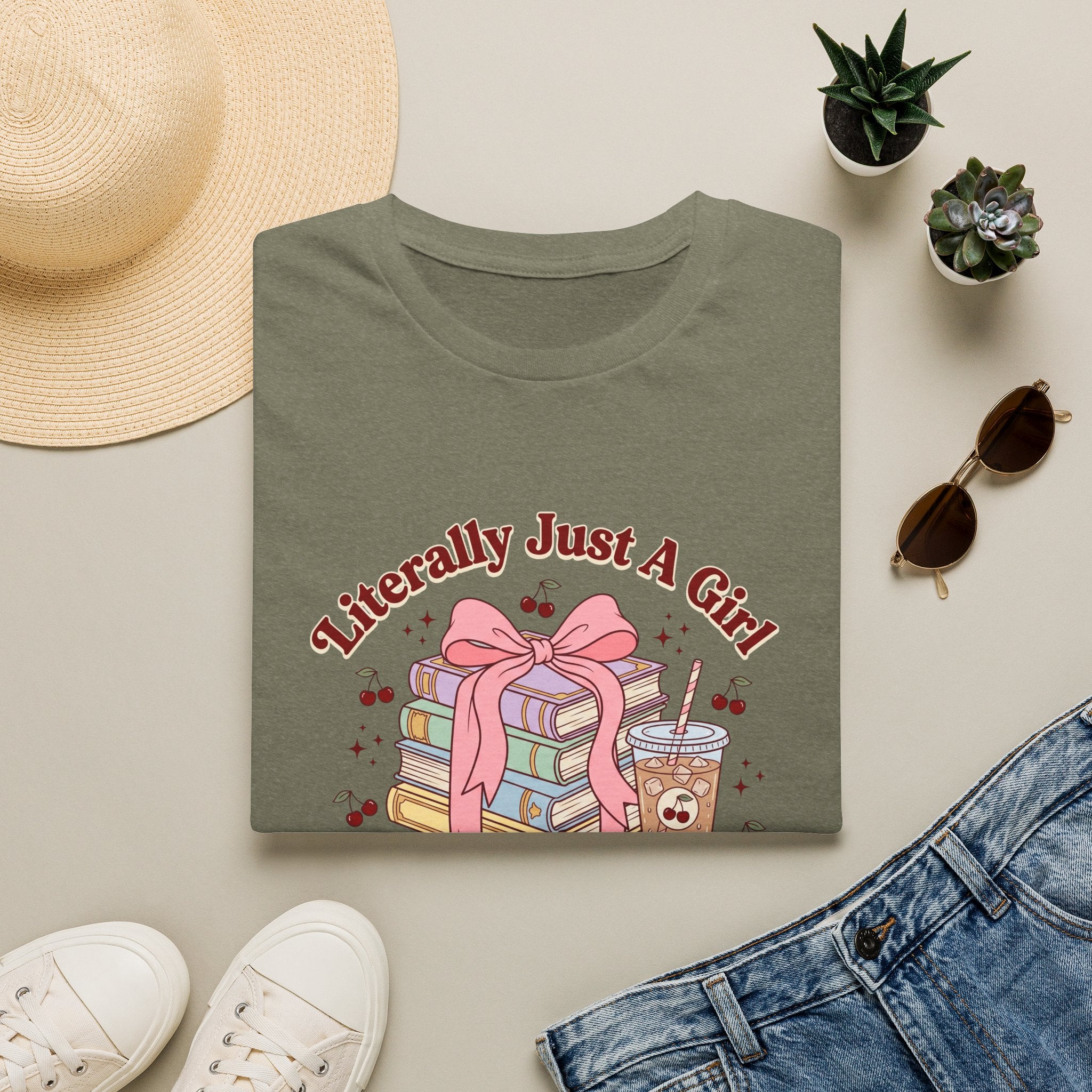 A Girl Who Loves Books T-Shirt