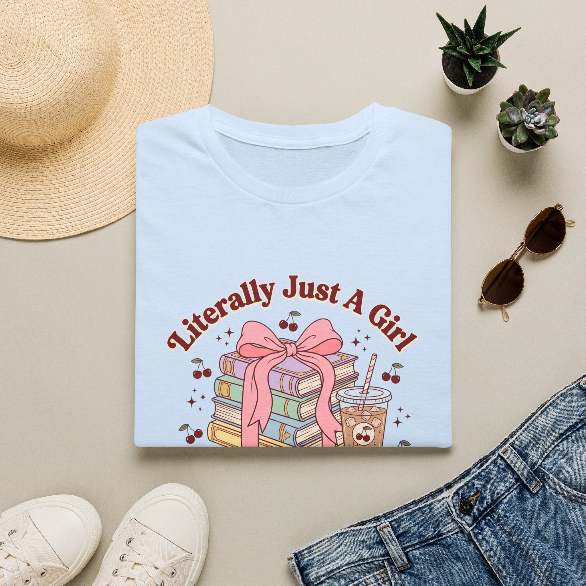 A Girl Who Loves Books T-Shirt