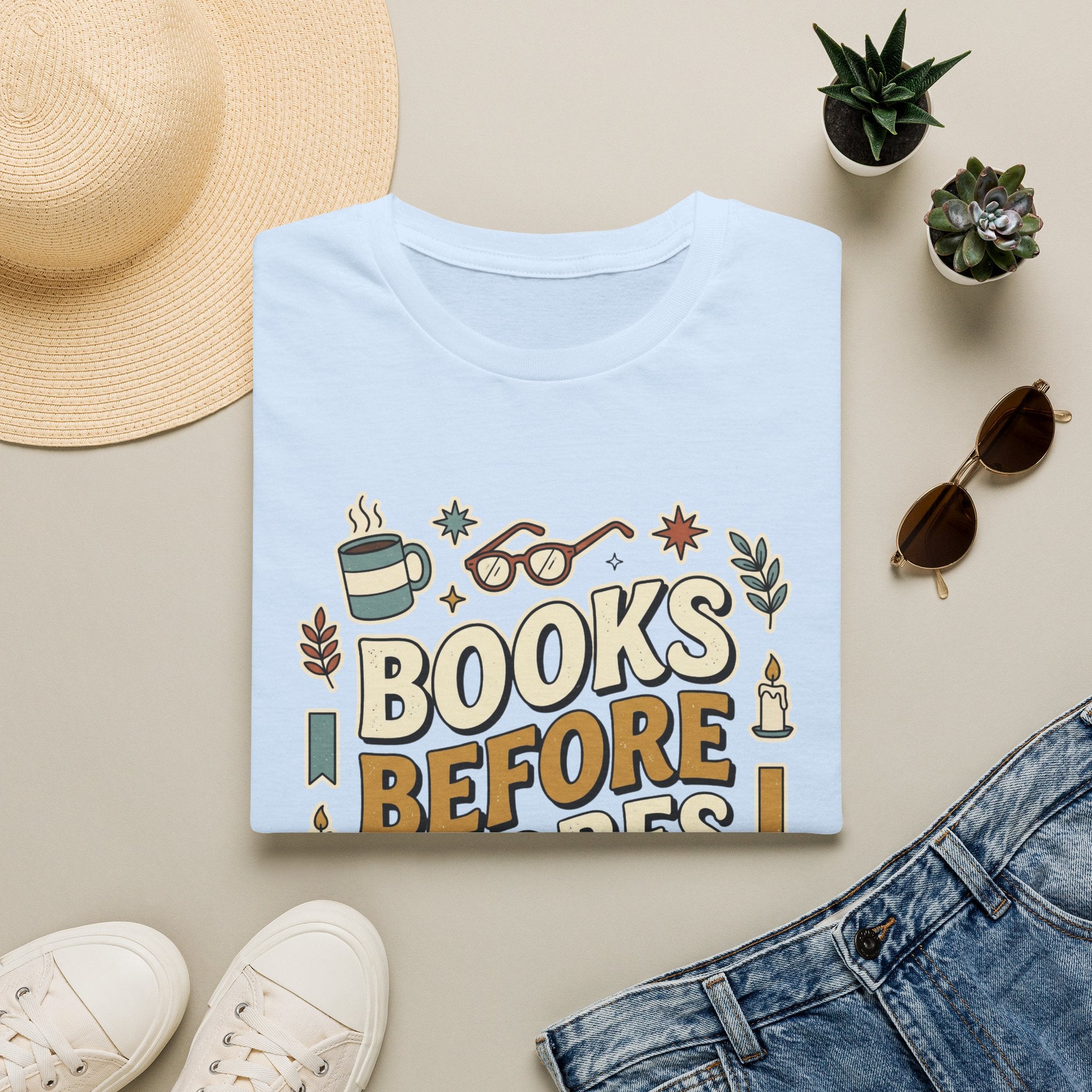 Books Before Chores T-Shirt
