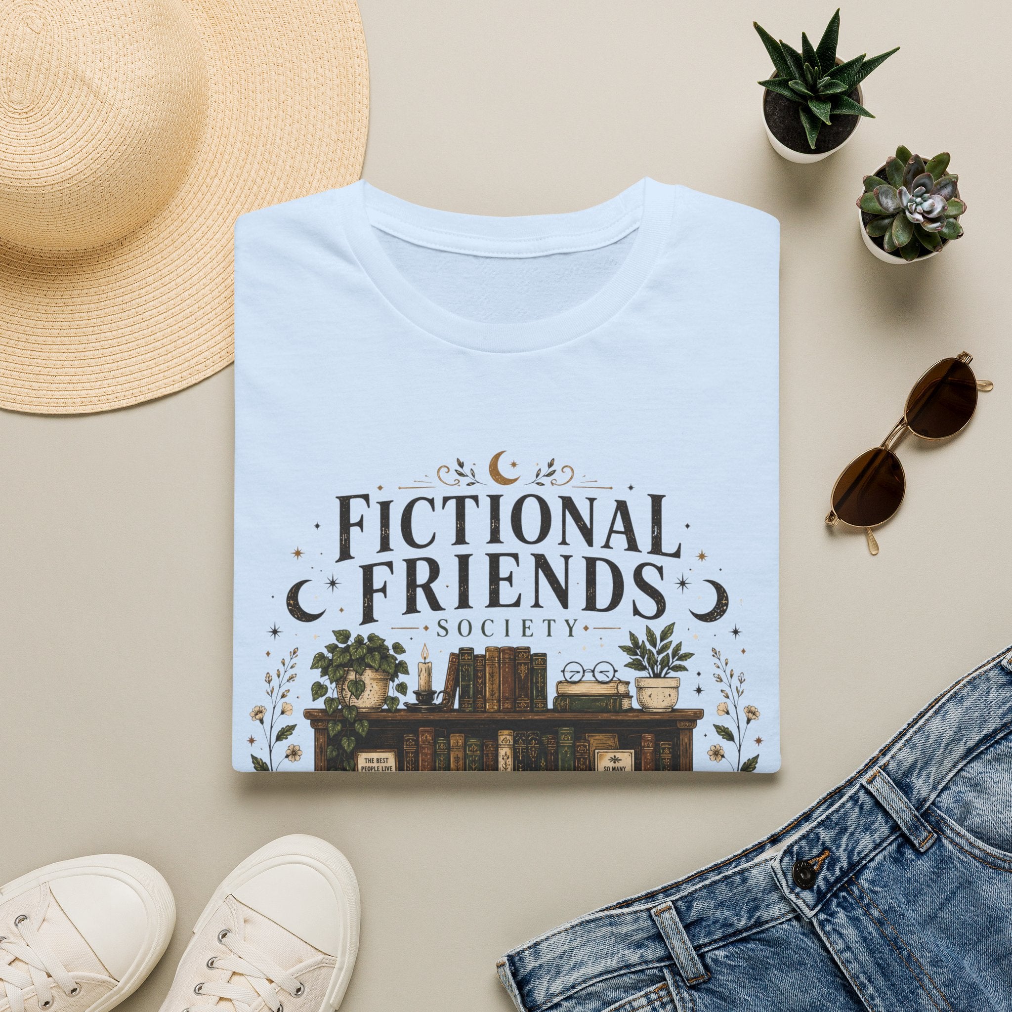 Fictional Friends Cat T-Shirt
