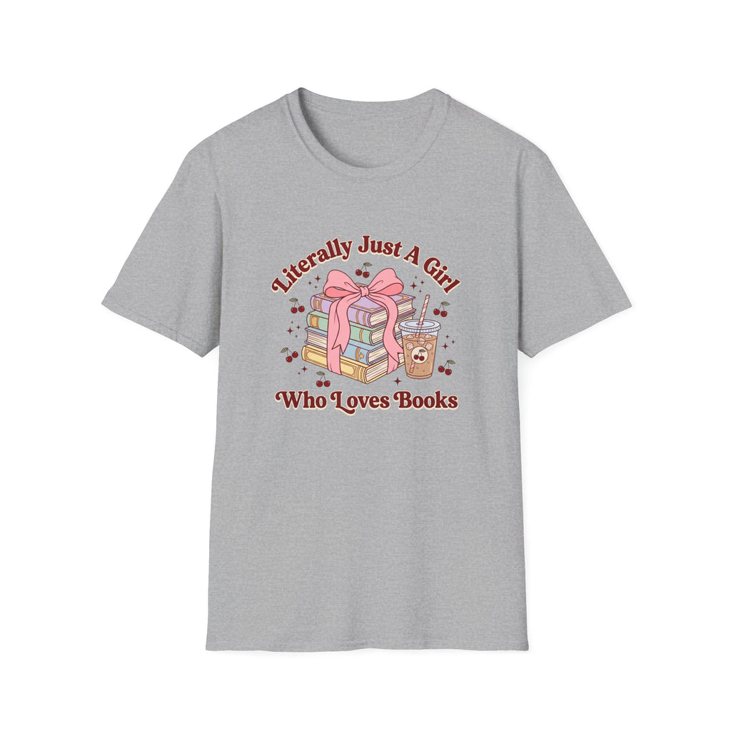 A Girl Who Loves Books T-Shirt
