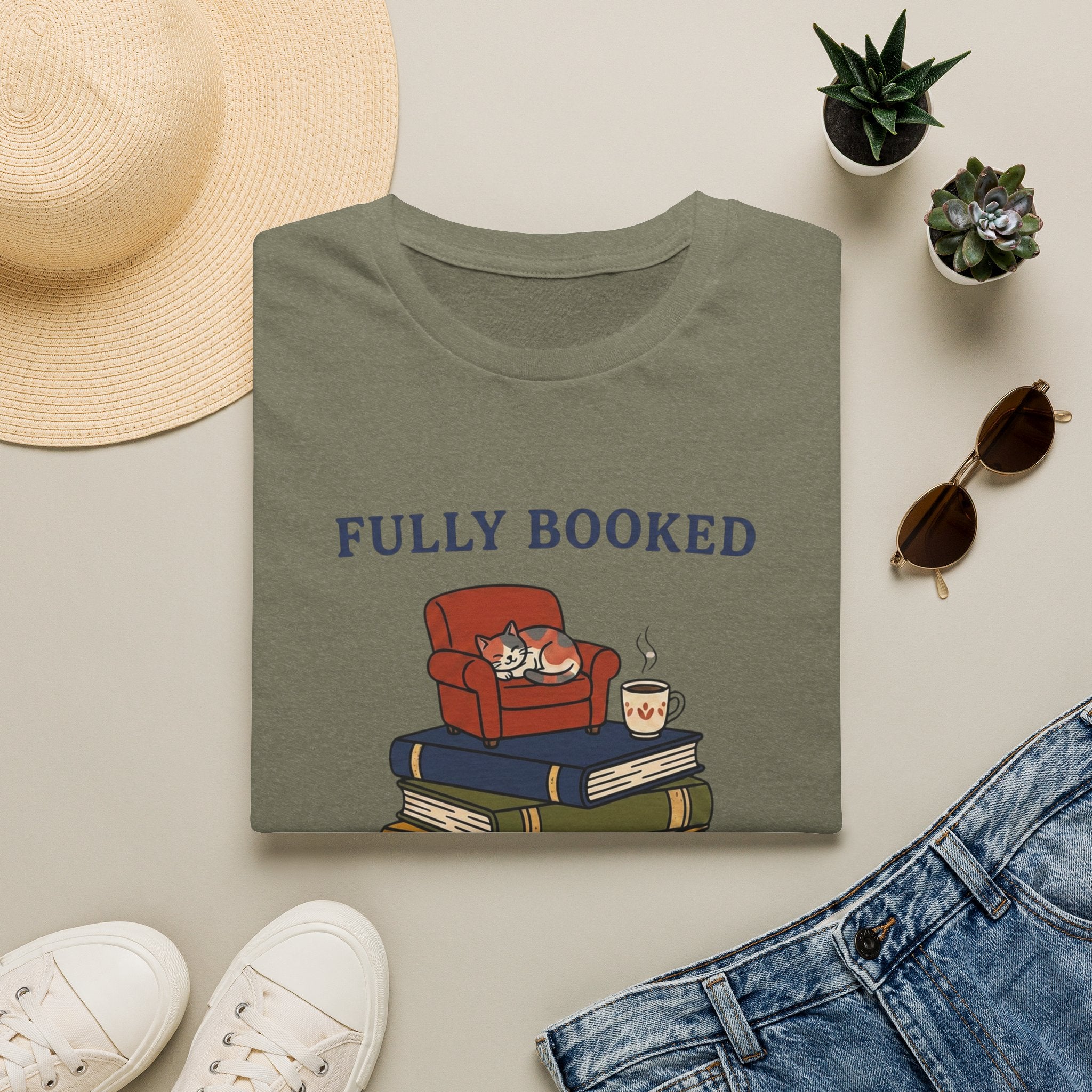 Fully Booked Cat T-Shirt