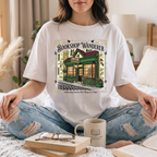 Bookshop wanderer shirt, vintage bookstore tee, cottagecore book lover t-shirt, indie bookshop graphic, collecting stories shirt for readers