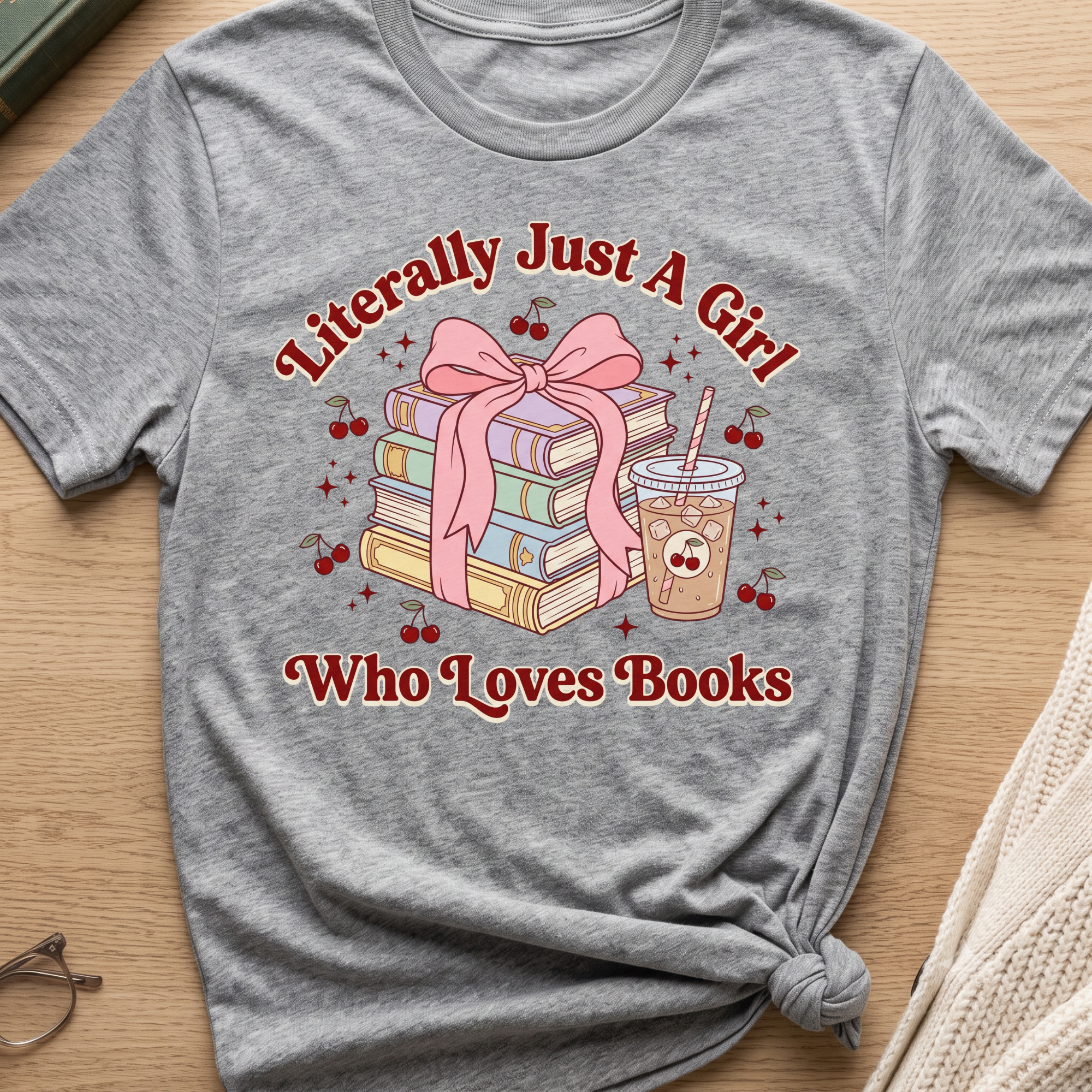 A Girl Who Loves Books T-Shirt