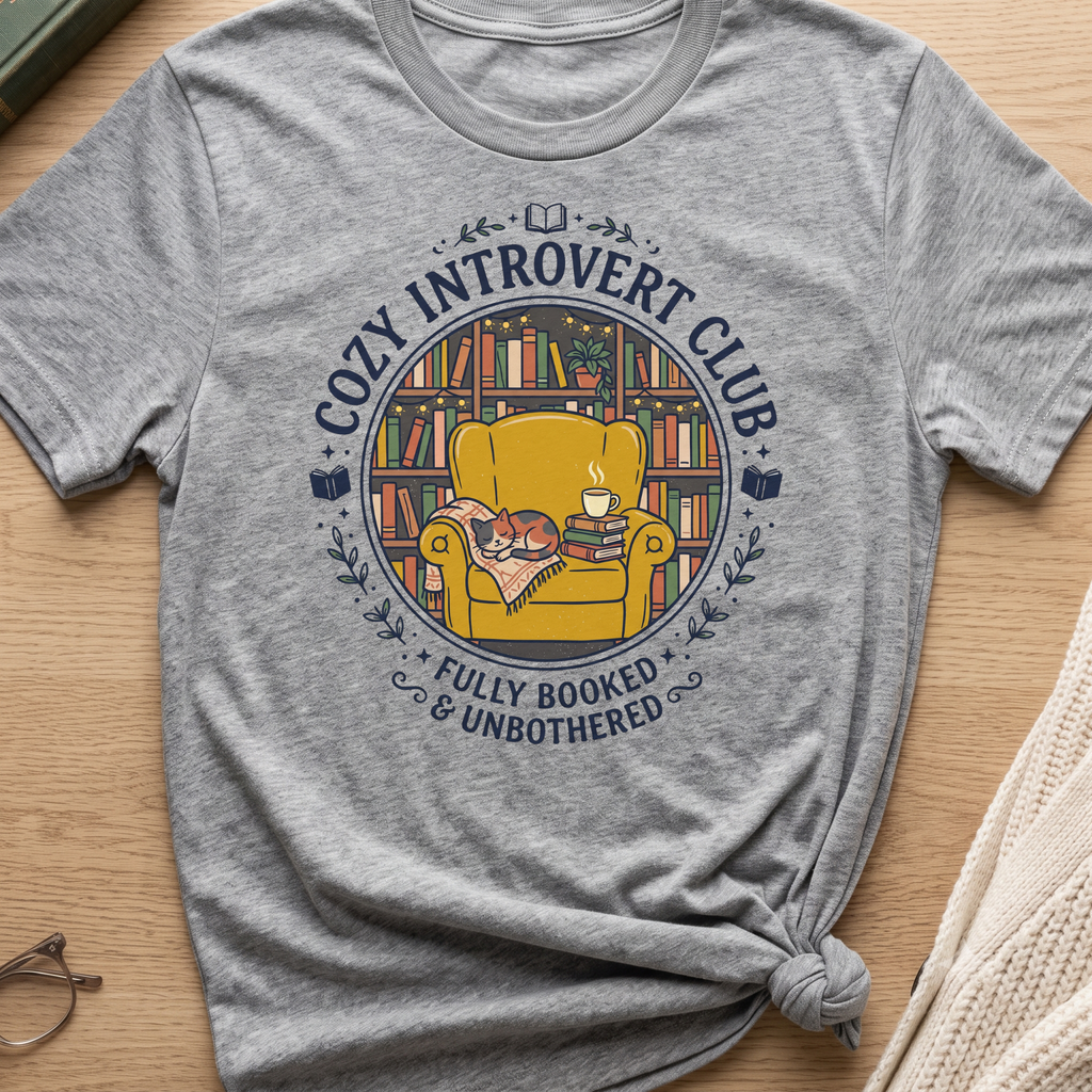 Cozy Introvert Club T-Shirt