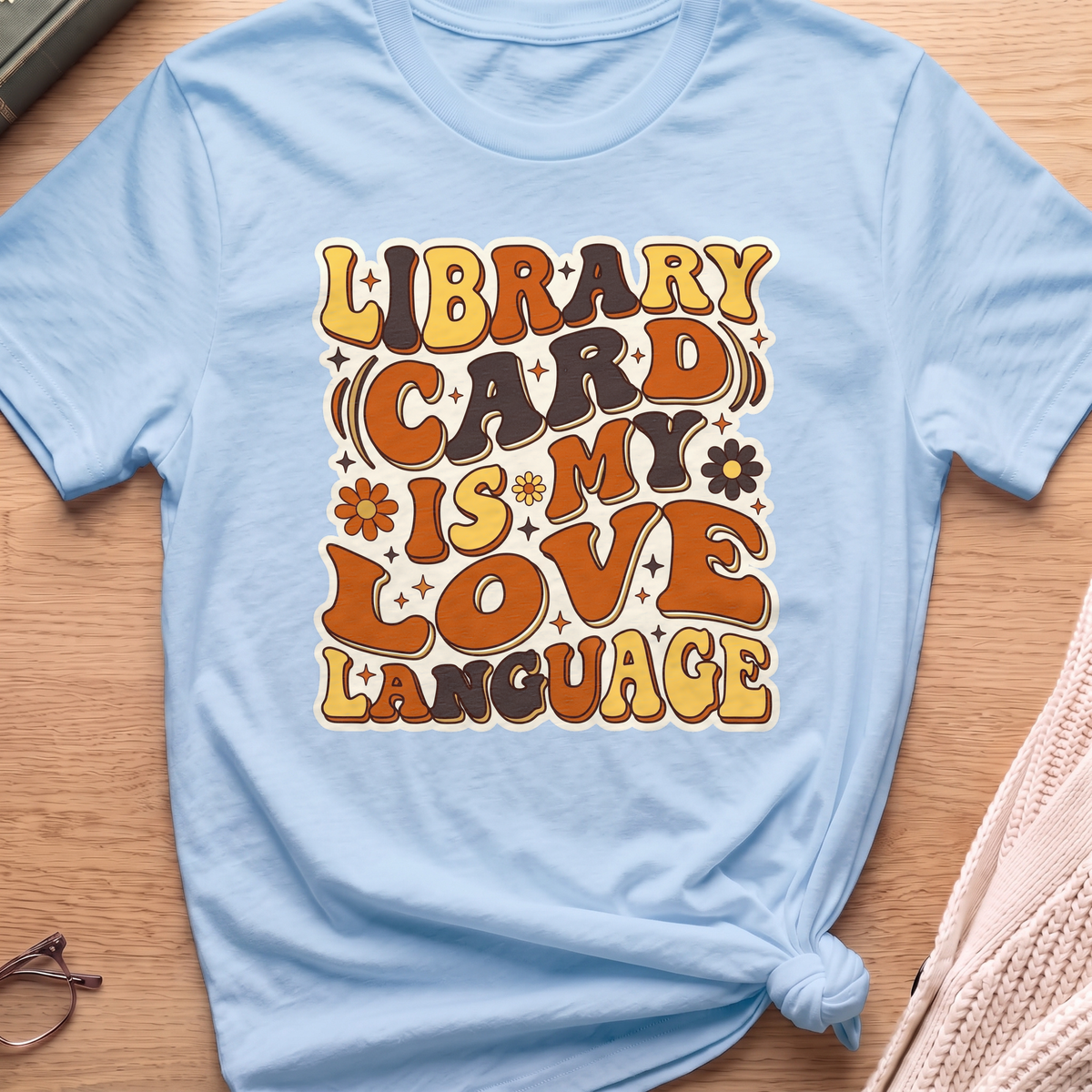 Library Card Love Language T-Shirt