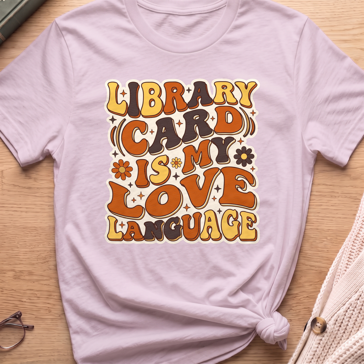 Library Card Love Language T-Shirt