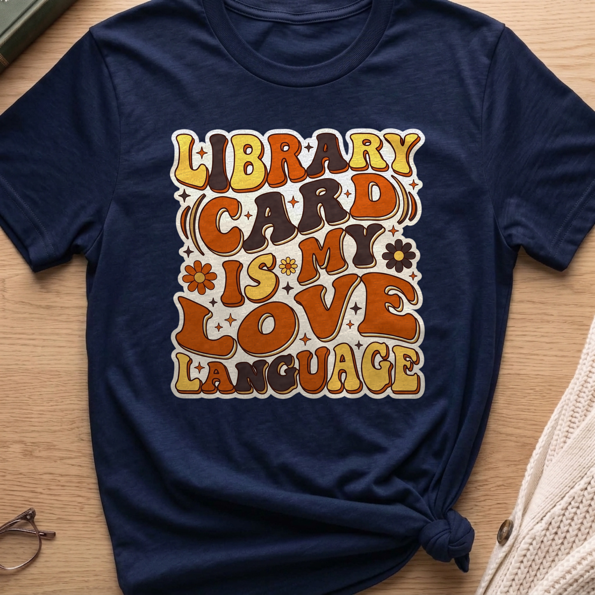 Library Card Love Language T-Shirt