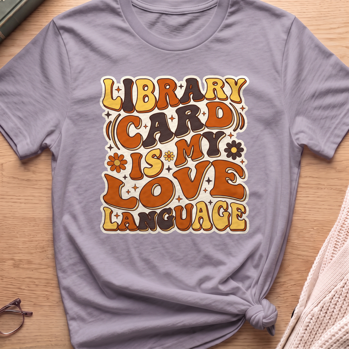 Library Card Love Language T-Shirt