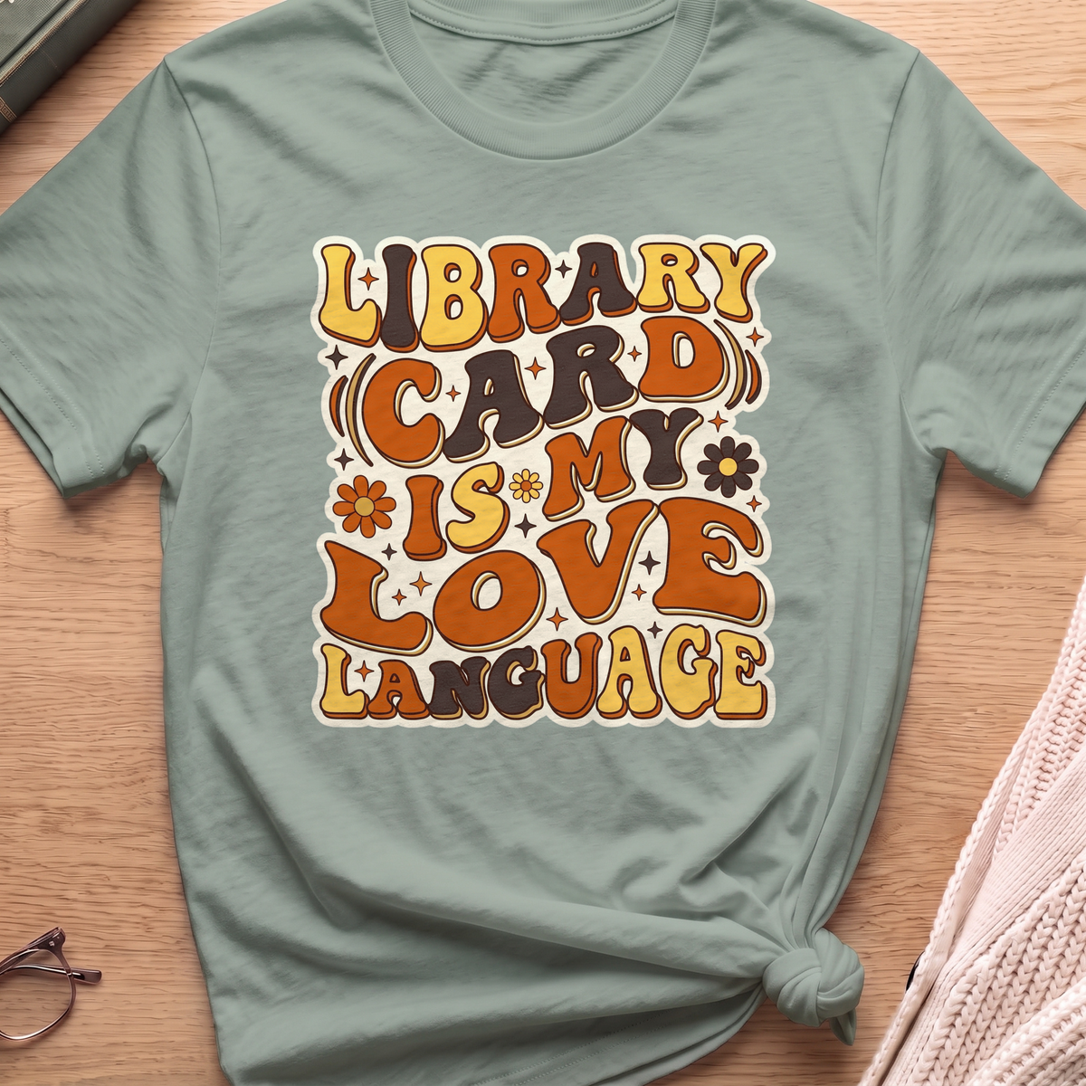 Library Card Love Language T-Shirt