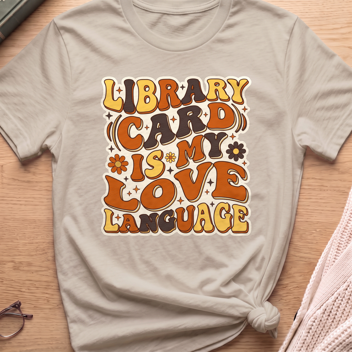 Library Card Love Language T-Shirt