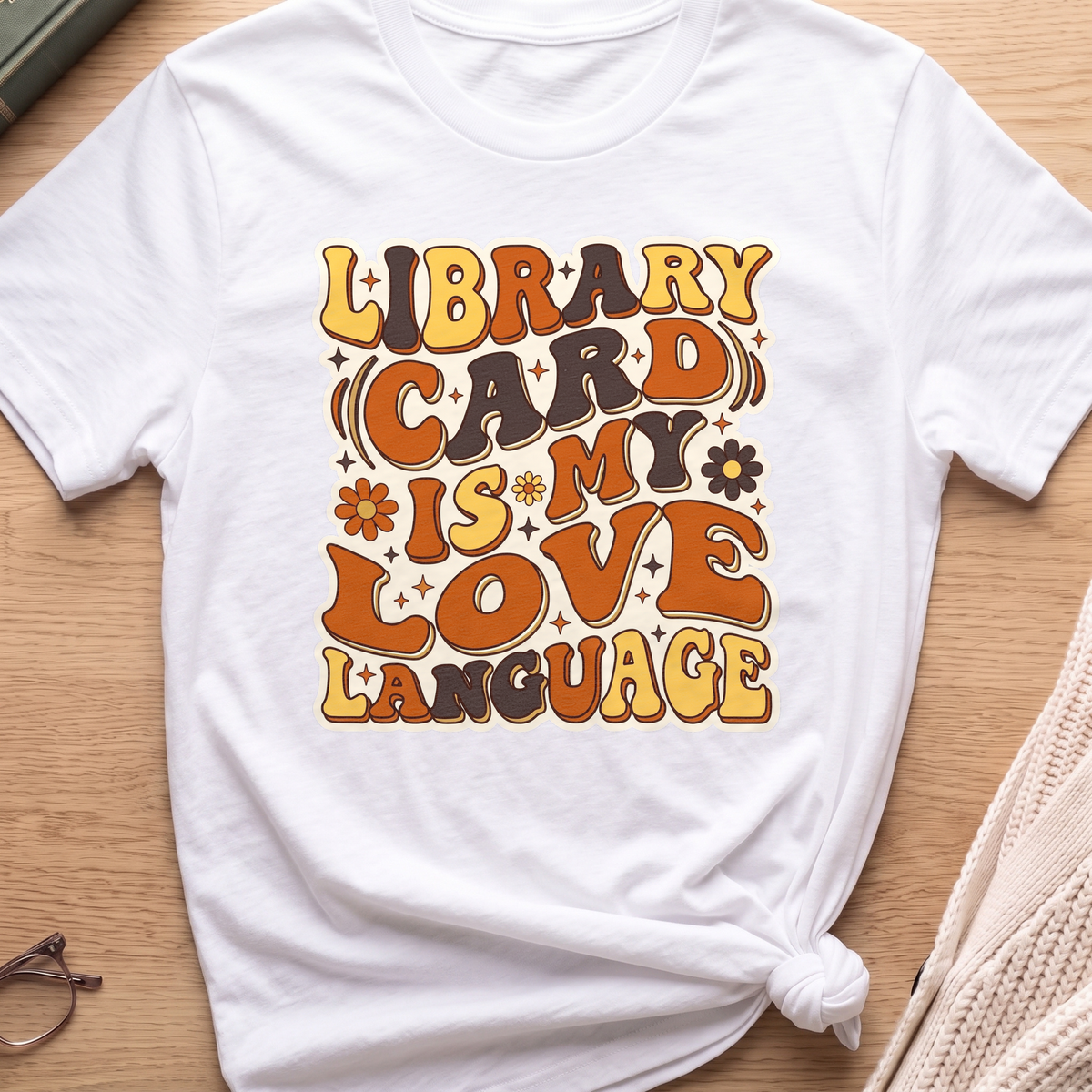 Library Card Love Language T-Shirt