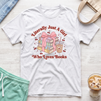 A Girl Who Loves Books T-Shirt