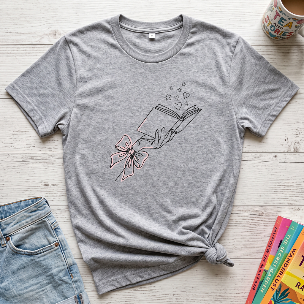 Line Art Book T-Shirt