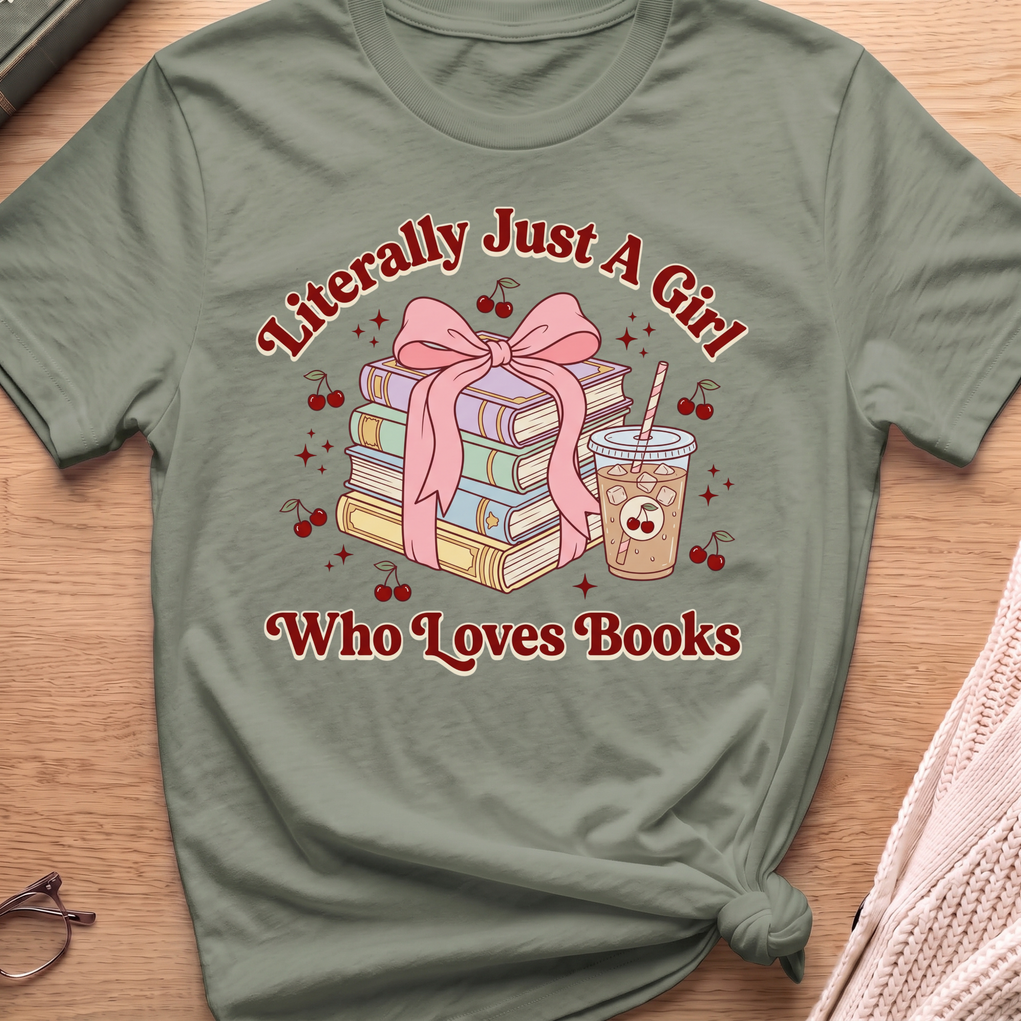 A Girl Who Loves Books T-Shirt
