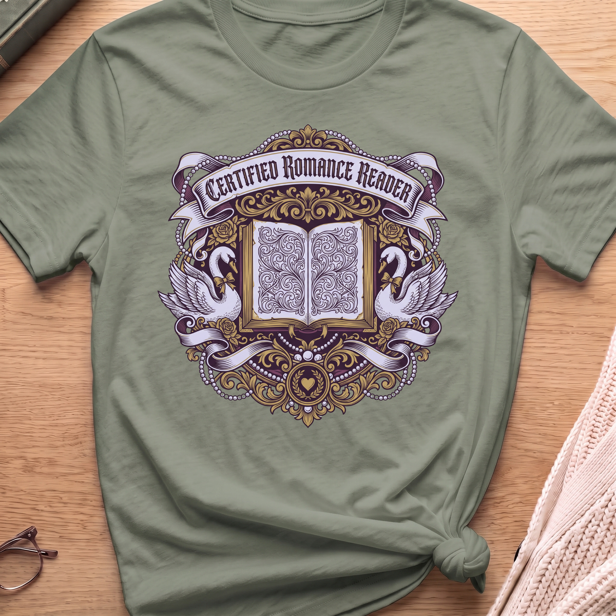 Certified Romance Reader T-Shirt