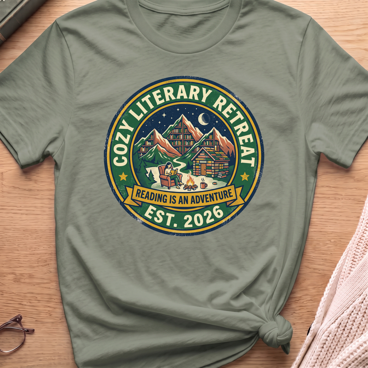Cozy Literary Retreat T-Shirt