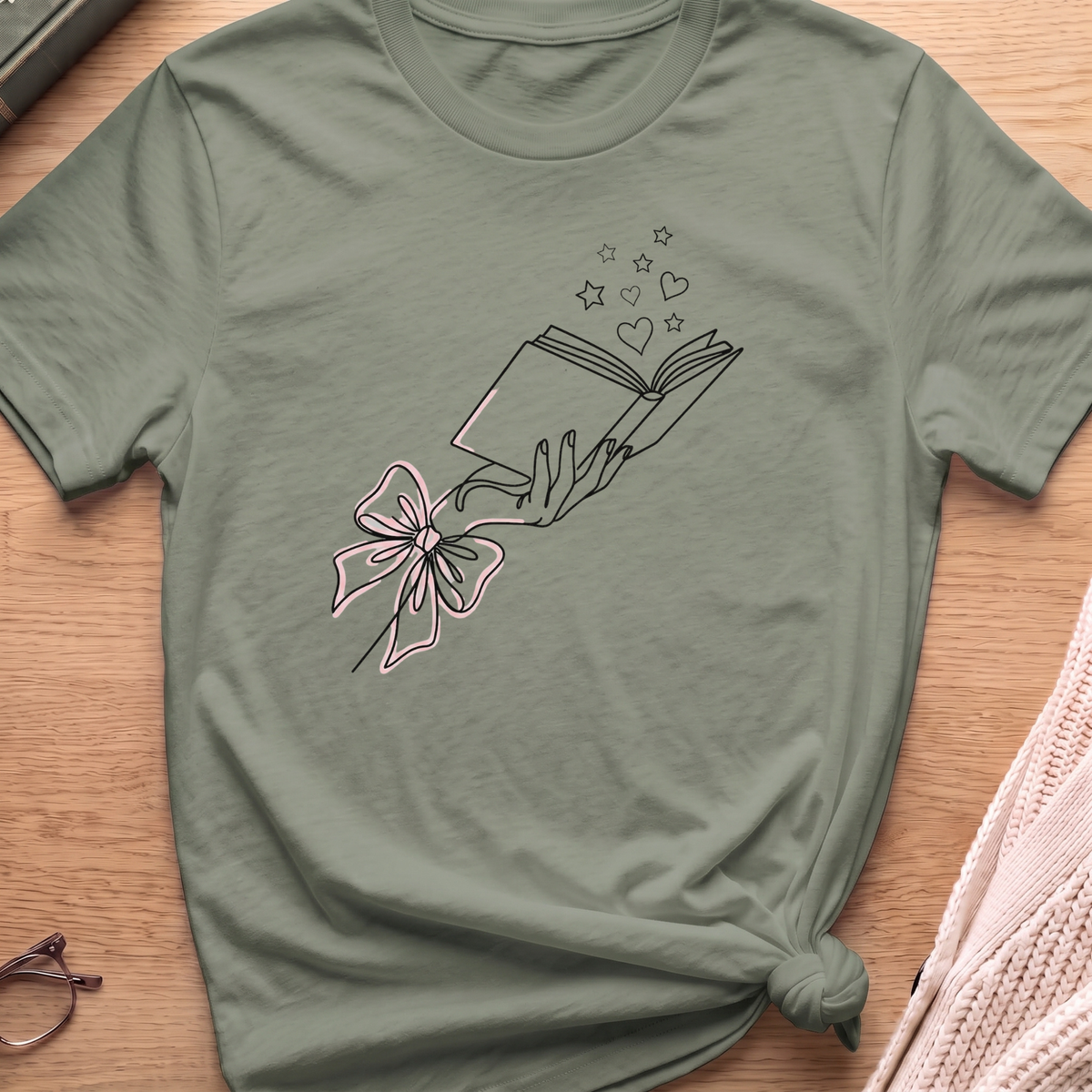 Line Art Book T-Shirt
