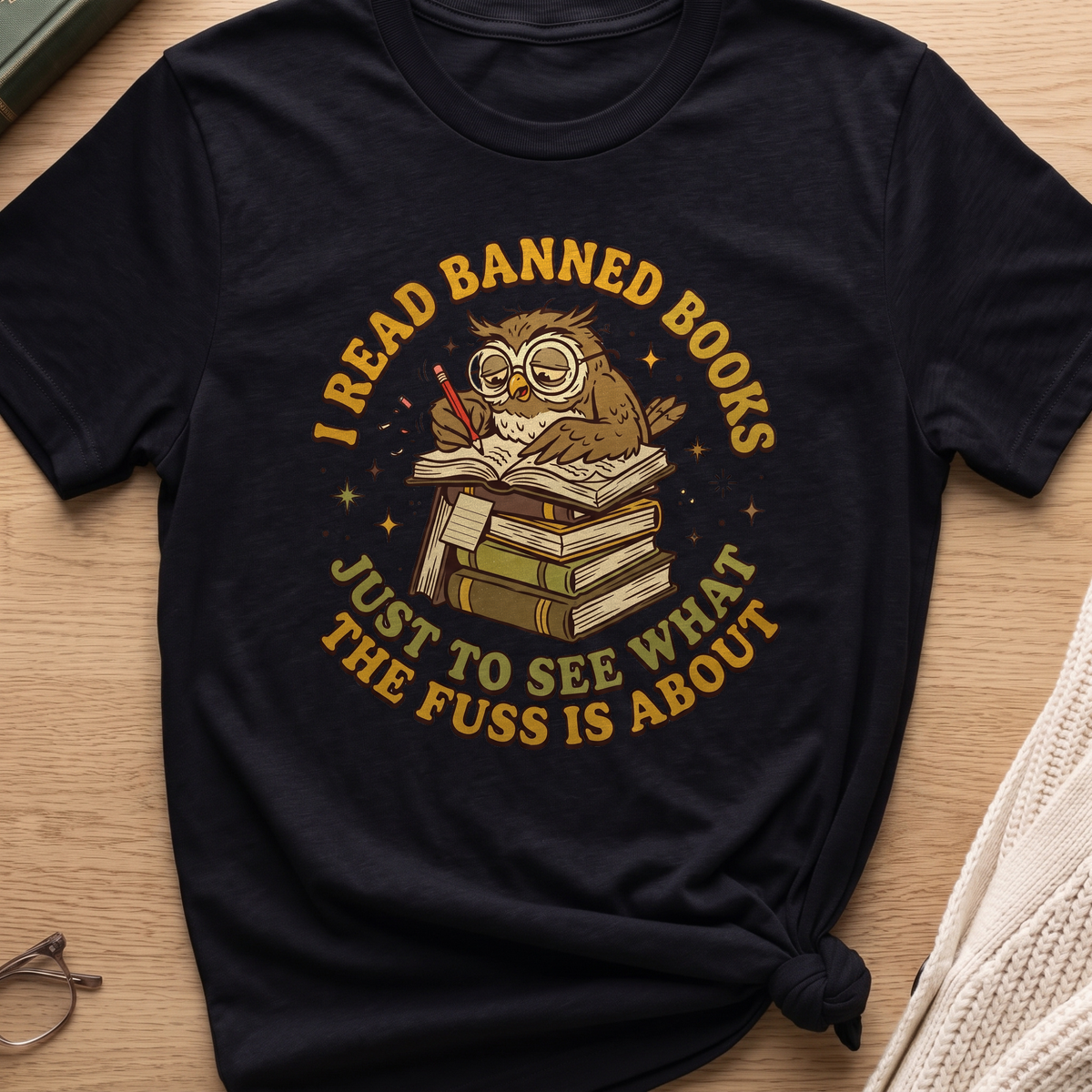 Owl Banned Books T-Shirt