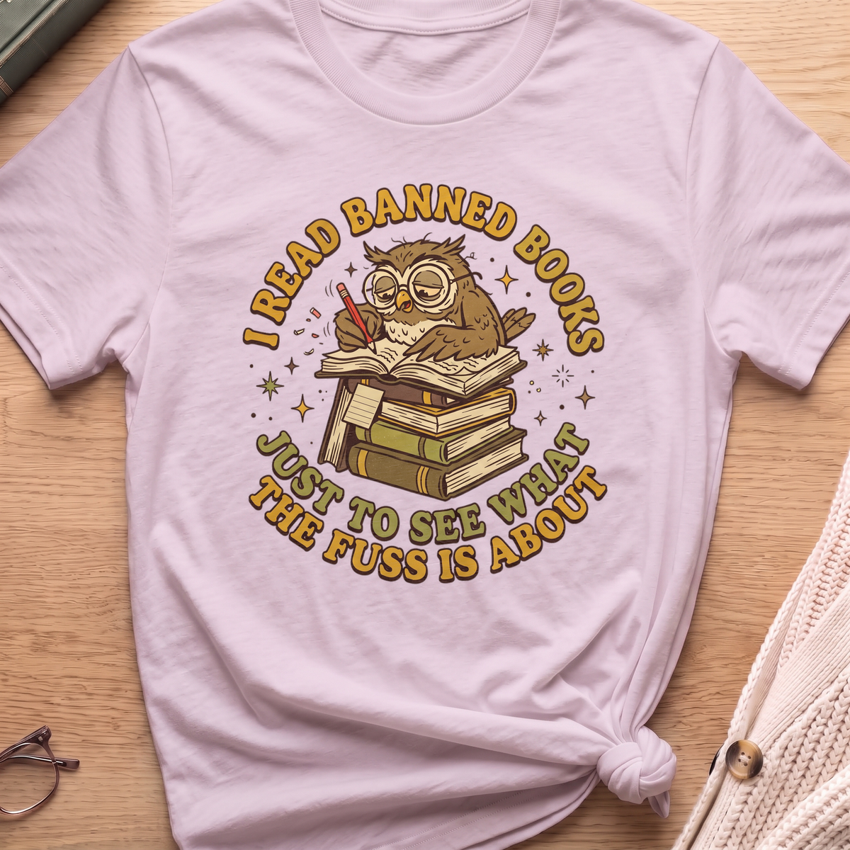Owl Banned Books T-Shirt