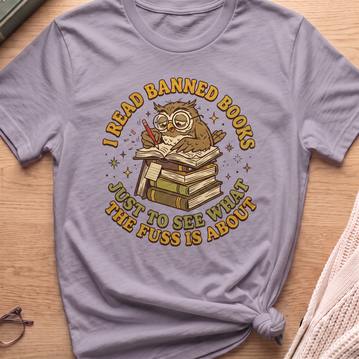 Owl Banned Books T-Shirt