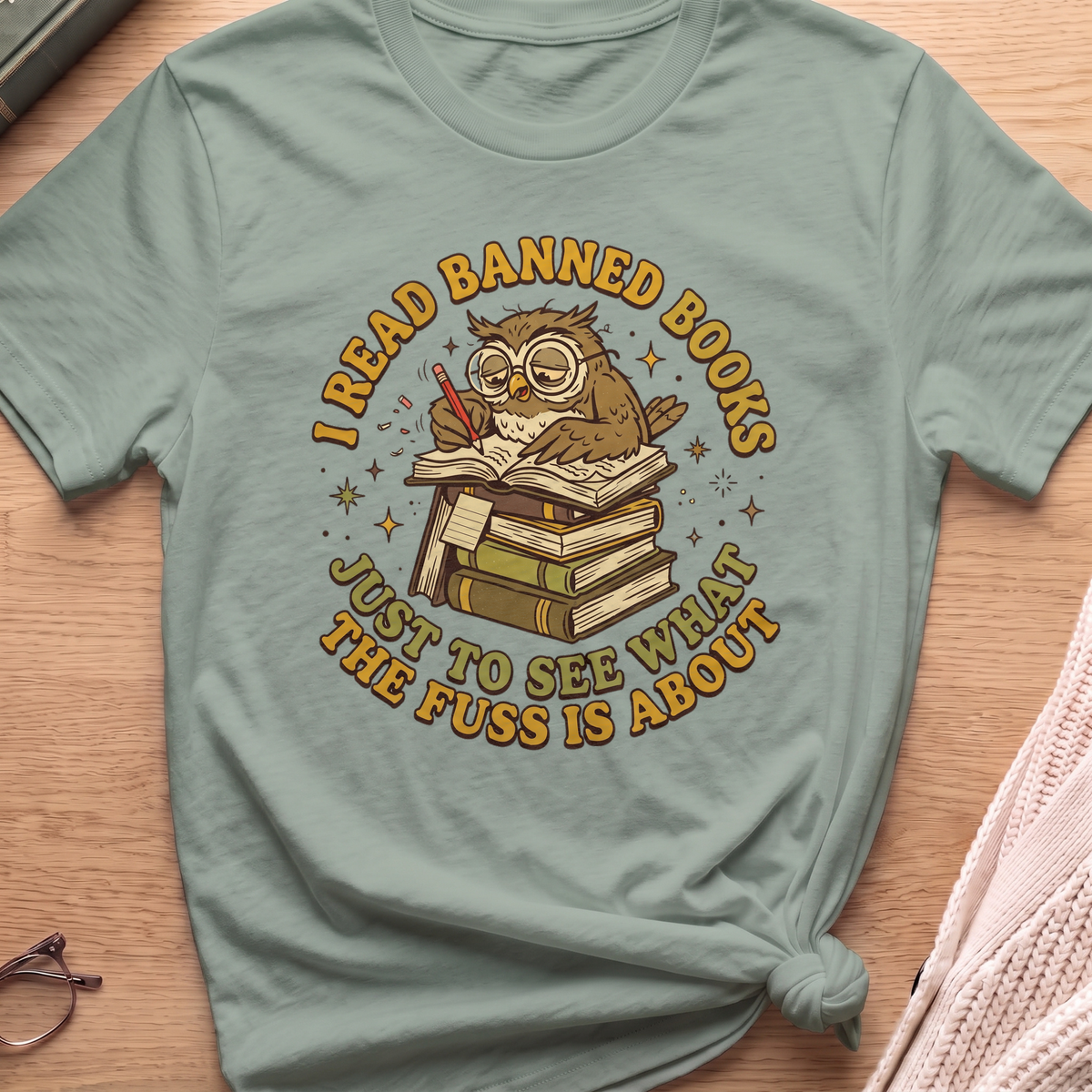 Owl Banned Books T-Shirt